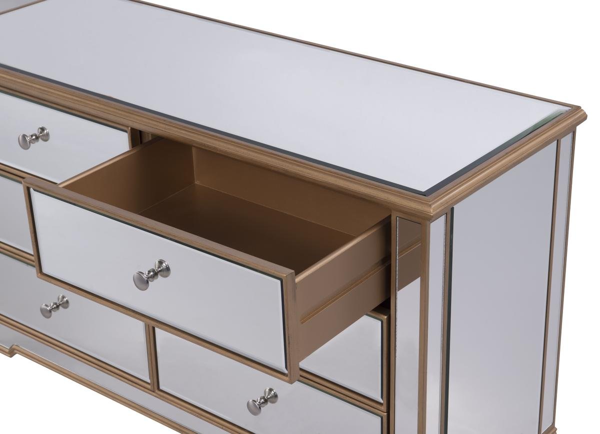 Amazon.com: Elegant Decor 6 Drawer Dresser, 12345, Gold, Gold/ : Home &  Kitchen