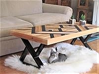 Vista 4 de Patas de mesa de centro de 16 pulgadas de alto, patas de escritorio de metal, base de silla de banco moderna industrial negra, forma triangular