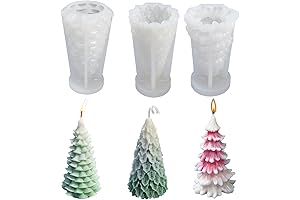 3PCS Christmas Tree Candle Molds - Capture the Essence of the Season