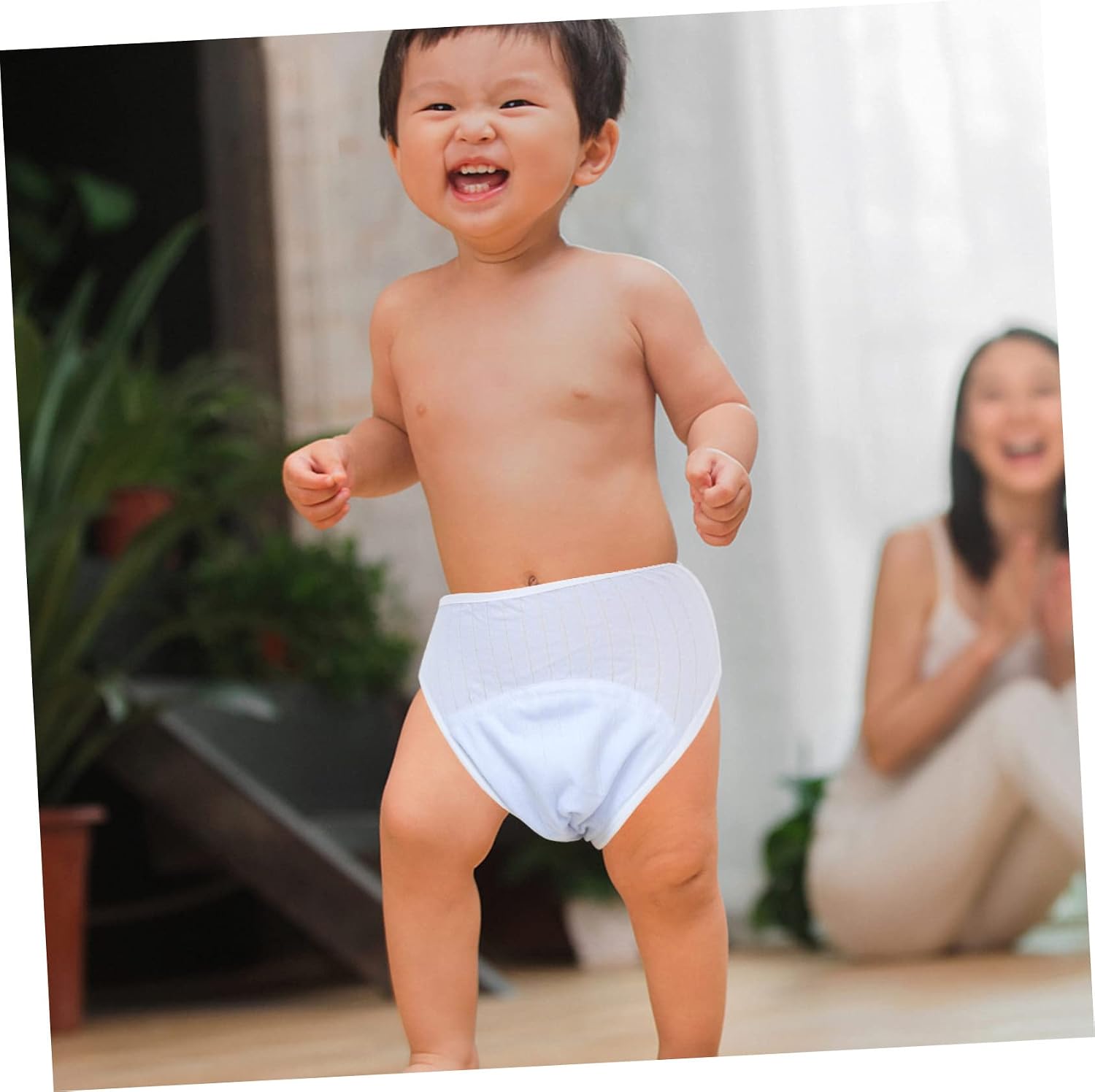 Boy Girl Boy Girl Potty Training Pants Leakproof Cotton Pants Elastic Waistband