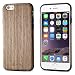 iPhone 6S Case, iPhone 6 Case, BELK [Air To Beat] [Slim Matte] Non Slip Wood Tactile Extra Grip Rubber Bumper [Extremely Light] Soft Wood Back Cover, Fingerprint Free Flex TPU Case, Walnut