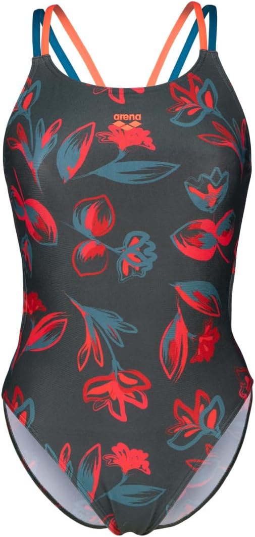 Arena Womens Arena Performance Women's Floral Lace Back Plus Training Swimsuit Ladies Bathing Suit - Image 8