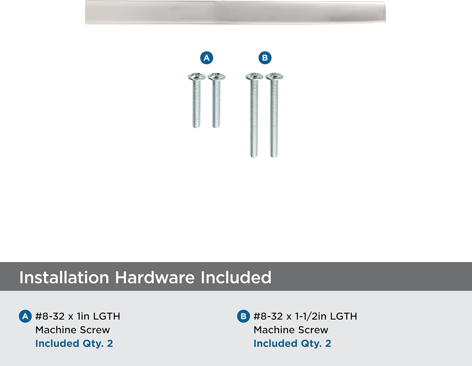 Amerock Cyprus 3 inch (76mm) Center-to-Center Polished Nickel Cabinet Pull - 25 Pack