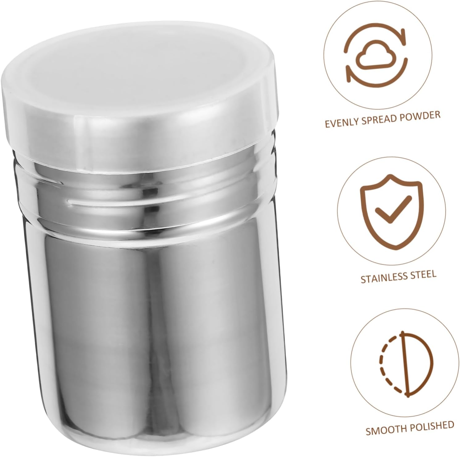 Reusable Mesh 200ml Steel Stainless Chocolate Shaker Powder Fine