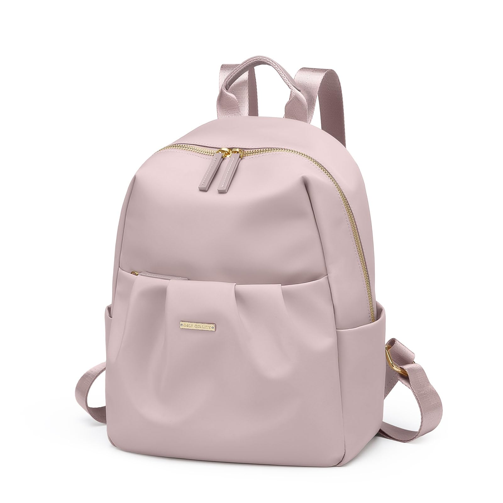 GOLF QUALITY Small Backpack for Women Lightweight Mini Cute Back pack Daypack Purse fot Casual Daily Travel College Work,9.7 Inch,Greyish pink