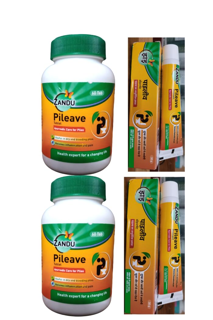 Zhandu Pileave Tablet - 60 Tablets 2x60 tablets (pack of 2)& Pileave Ointment 30gm 2x30gm (pack of 2) Helps in Relieves Inflammation and pain (B0D11Q7LRK) Amazon Price History, Amazon Price Tracker
