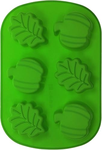 Miniatura 6 de Moldes de silicona de hoja de calabaza, molde de jabón de gelatina de chocolate para pastel, moldes para hornear, molde de forma de hojas de