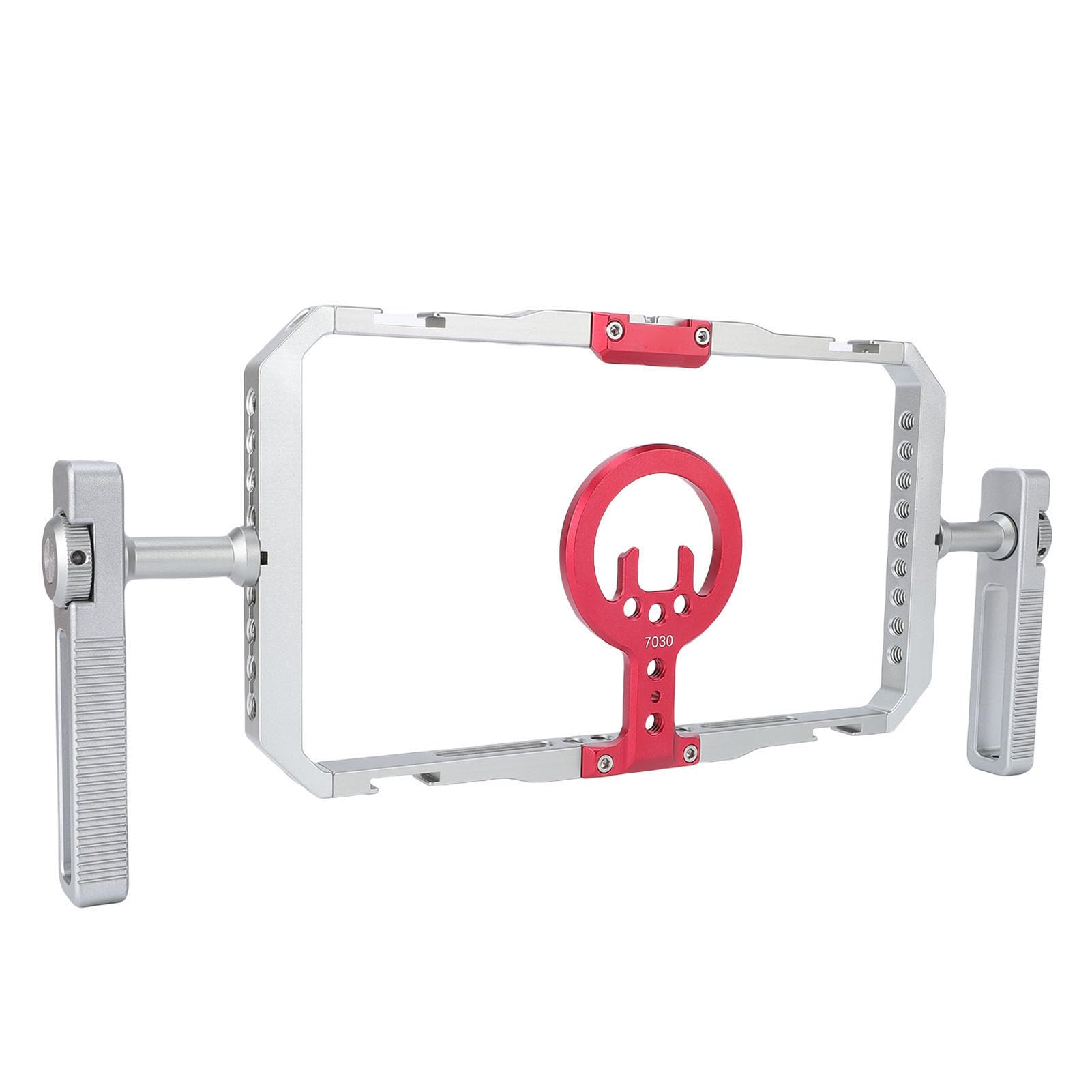 Yctze Equipo Magnético de Jaula de Vídeo para Teléfono para Cine Vlogging, Soporte de Trípode Estabilizador de Teléfono para Grabación de Vídeo con Asas Ergonómicas, Múltiples Orificios para
