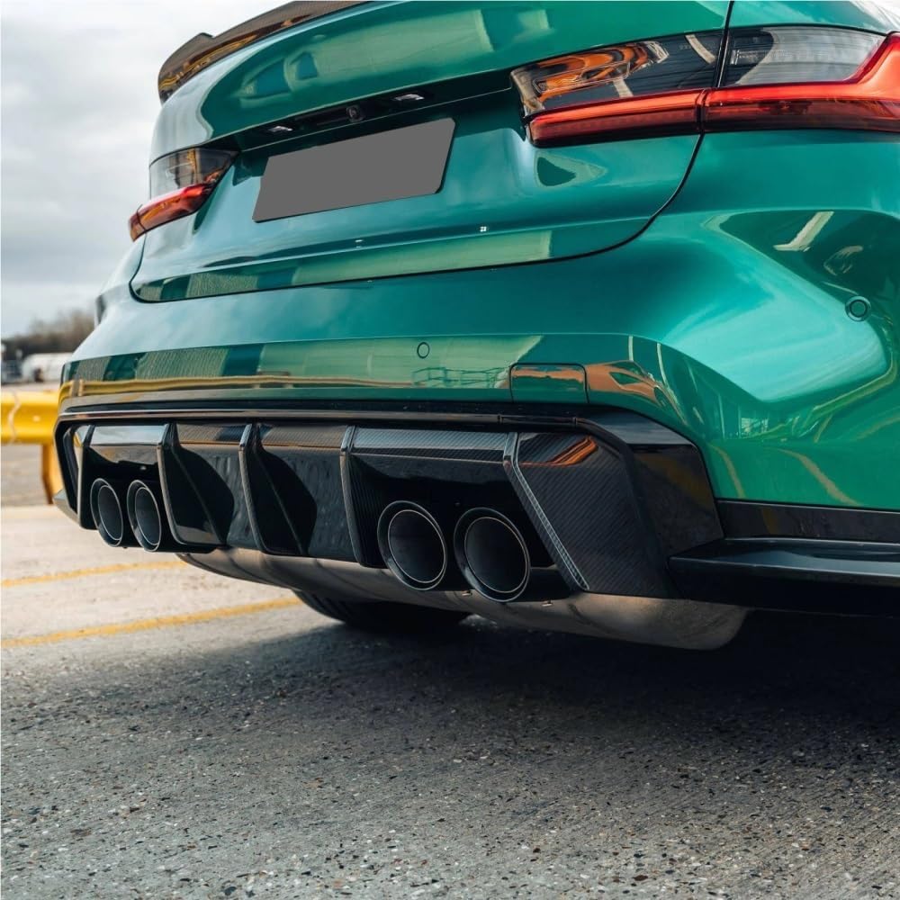 MP Rear Lip Rear Diffuser Trim Body Kits Car Accessories Auto Parts Compatible for BMW M3 M4 G80 G82 Dry Carbon Fiber