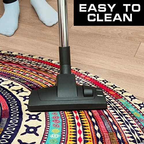 Boho Half Round Indoor Entrance Rug Doormats 36X24 Inches Absorbent Non-Slip Bedroom Front Back Outdoor Welcome For Entryway Machine Washable, Bohemia Ethnic Style Pattern #TOP6