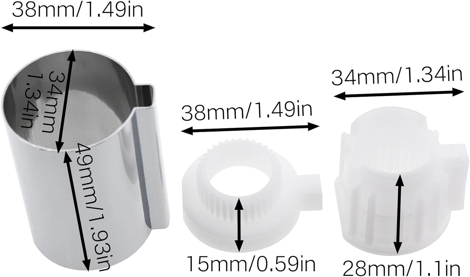1 set Stop Pipe Temperature Limit Stop Kit Replacement 96987 Handle Bathtub Shower Faucet Cartridge Replacement 1 Stop Pipe 2 Temperature Limit Stop Kits Shower Faucet Cartridge