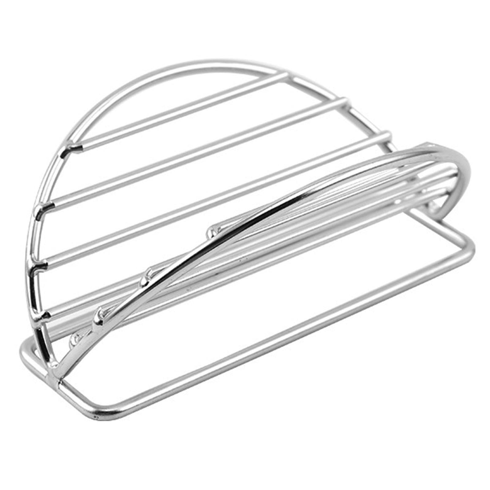 Porta Tacos In Acciaio Inossidabile Con Tazza Salsa - Supporto Per Taco, Hot Dog E Burritos - Foto 7