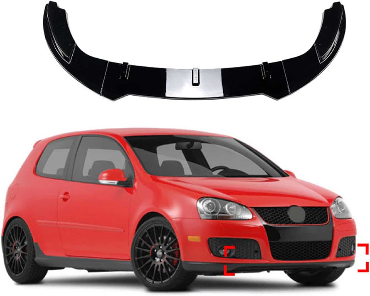 Front Bumper Guard Spoiler Protector Suitable for Mk5 2003-2008 Enhancing Road Protective Sporty Front Lip