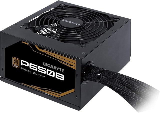 Gigabyte P650B 650w 80 Plus Bronze Power Supply , Black