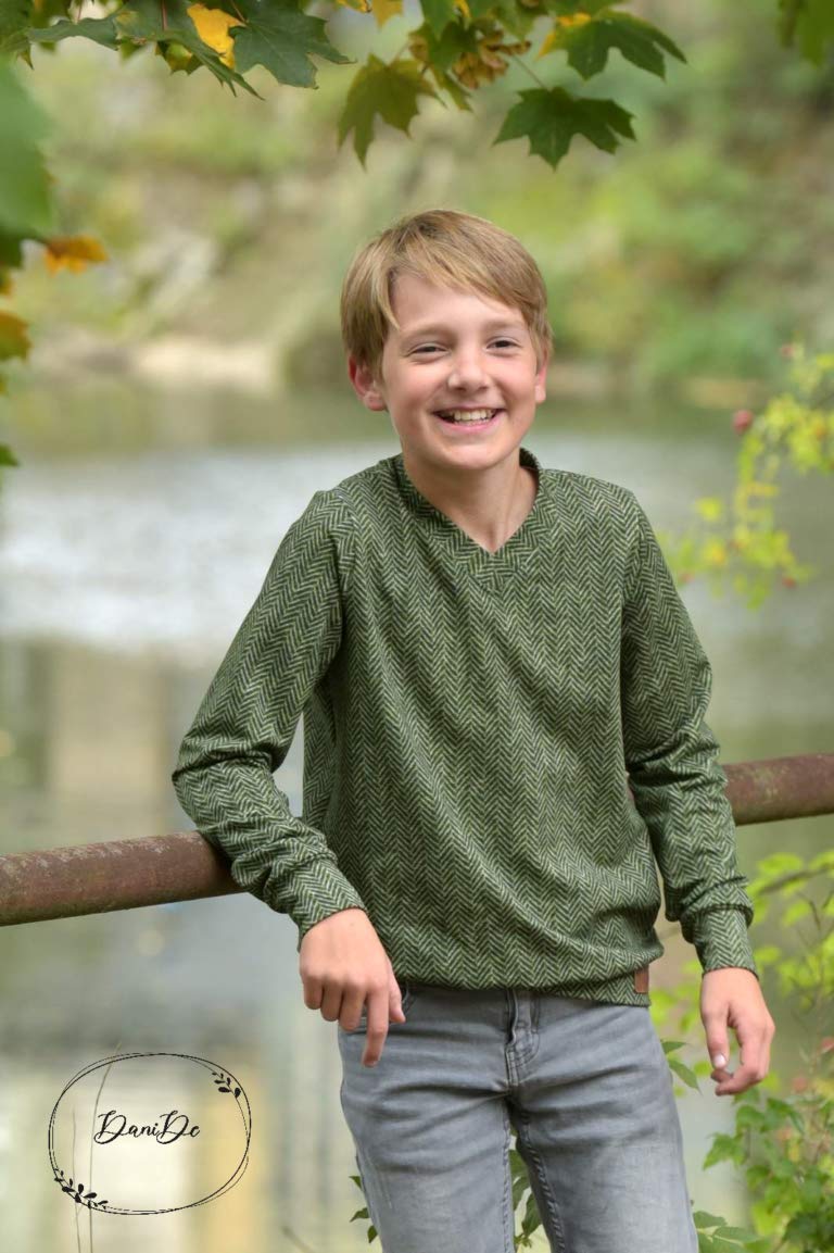 Papierschnittmuster Basic-Pullover Kinder