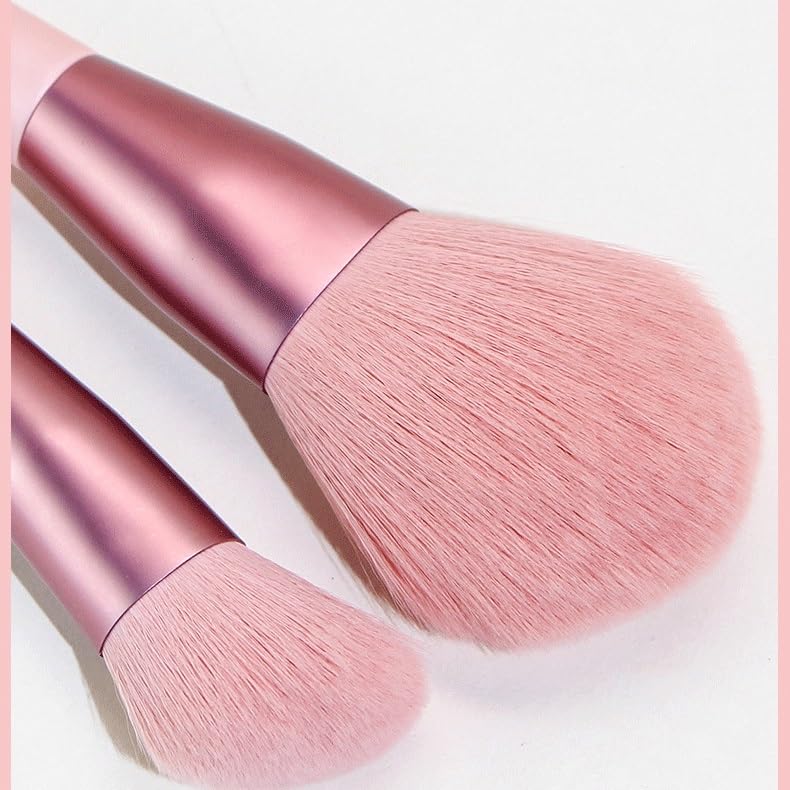 Brochas de maquillaje rosa multifuncionales para evitar imperfecciones en tu piel 7