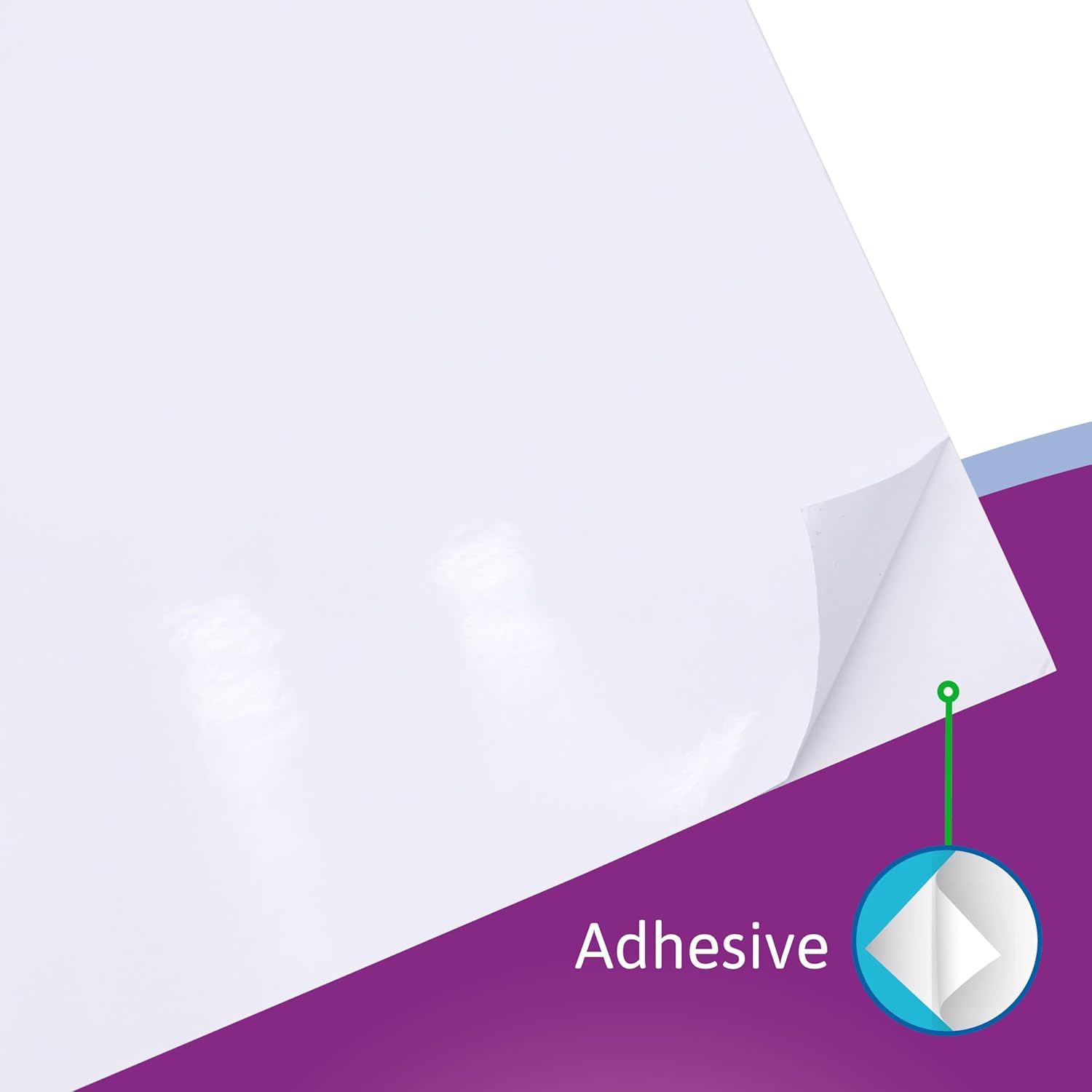 Pointer Adhesive Photo Paper, Inkjet Printers, 8.5 x 11 inches, 135 GSM, 20 Sheets, Glossy, Quick Drying (12)