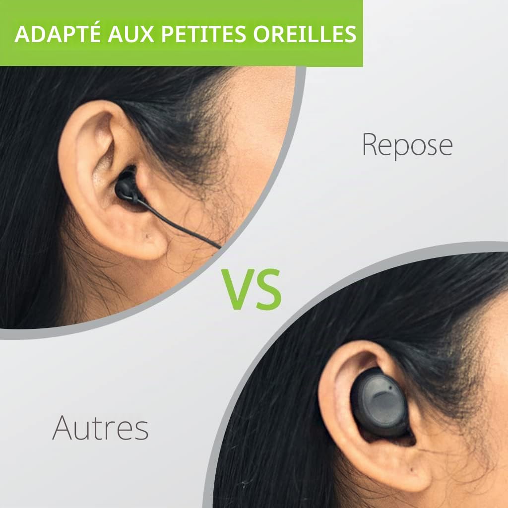 Avantree Repose – Casque Bluetooth Anti-Bruit pour Dormir | Petits Embouts pour Dormeurs Latéraux et Petites Oreilles, Tour de Cou Sans Fil, Faible Latence TV