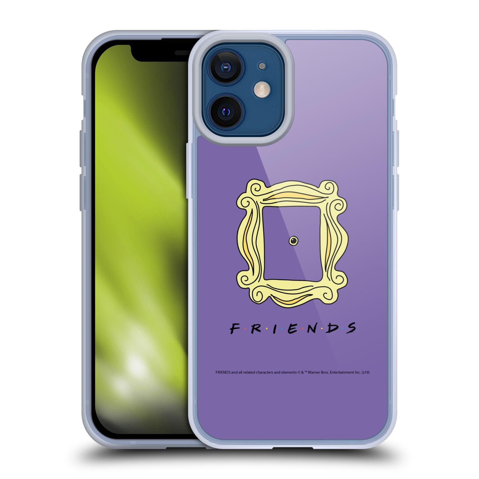Carcasa silicona iPhone 12 Mini Friends evita arañazos caídas 7