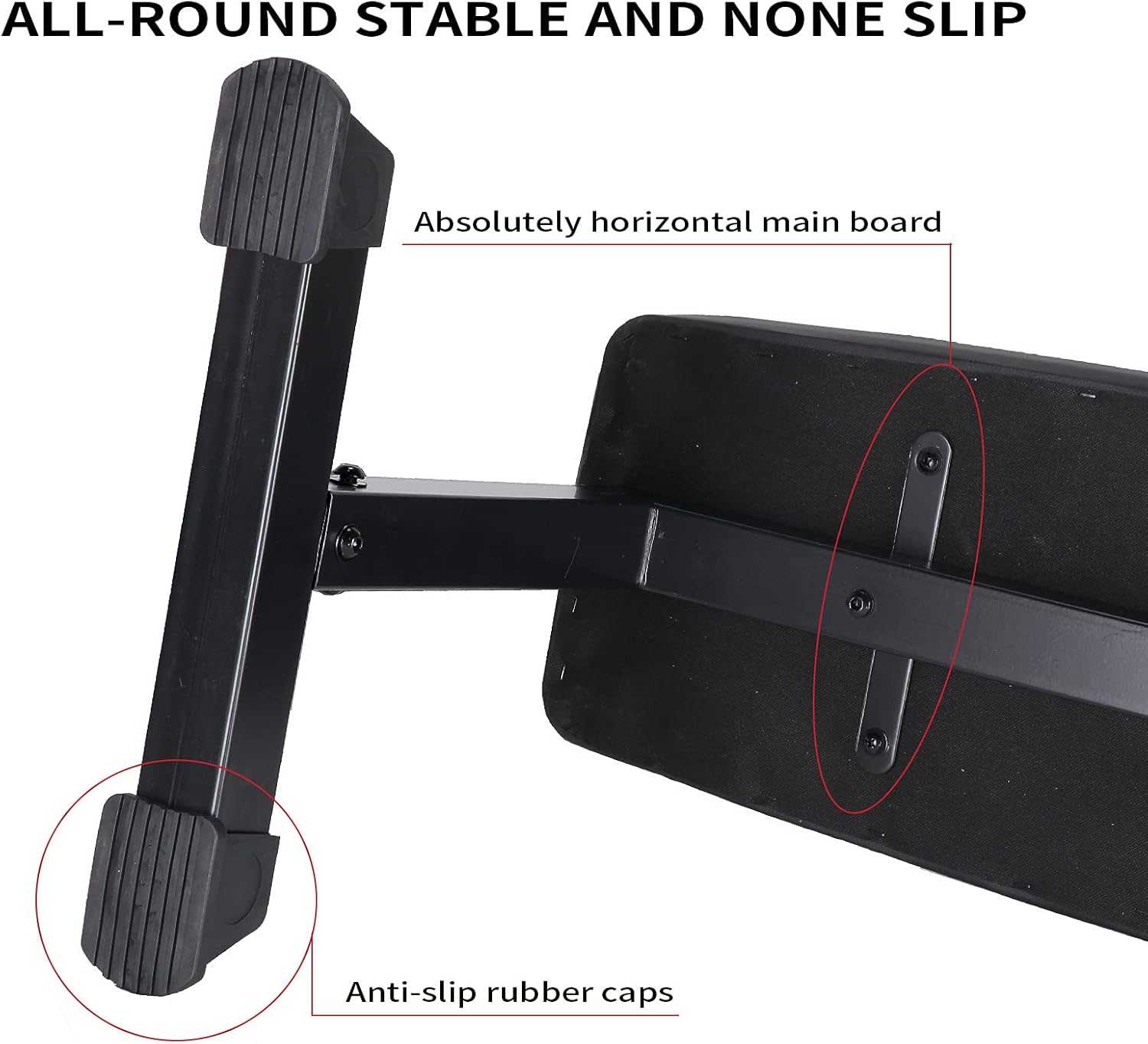 MENCIRO Flat Weight Bench 750 lbs Capacity Workout Exercise Fitness Bench for Weight Lifting Press Ab Exercise Utility Weight Bench for Home Gym Training : Sports & Outdoors