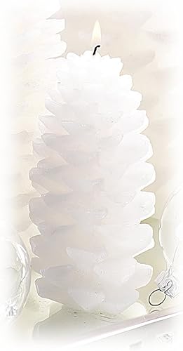 Miniatura 2 de Zodax White Ranier Pine Cone - Vela pequeña