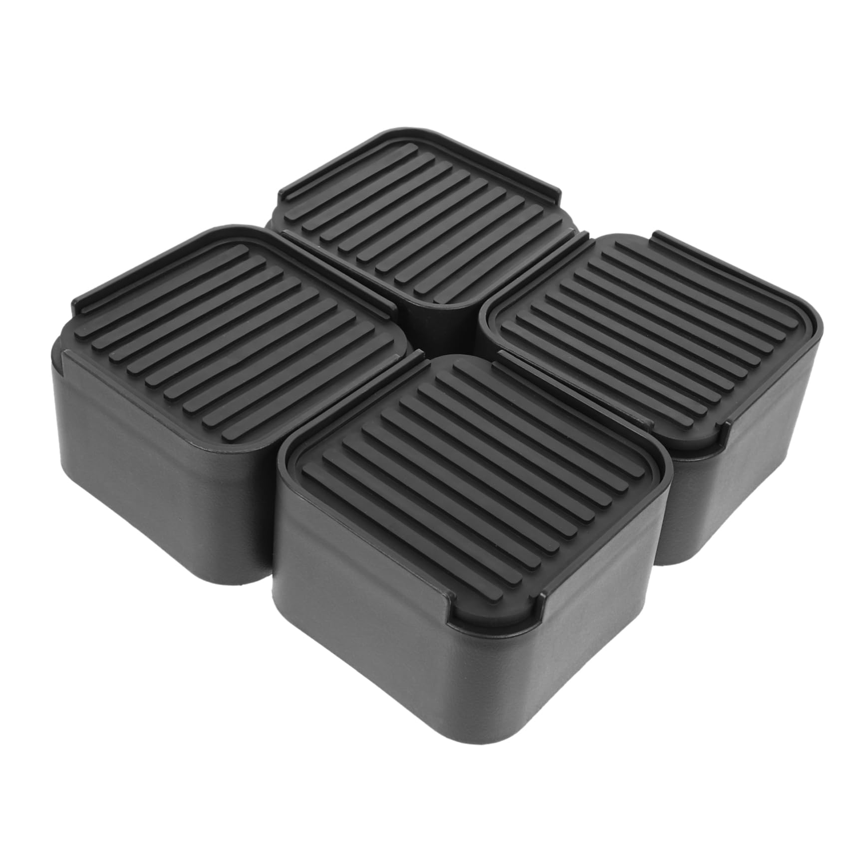 SOLUSTRE 1set Adjustable Furniture Risers for Bed Couch Desk Heavy Duty Support for Home and Dorm Use Reduces Noise and