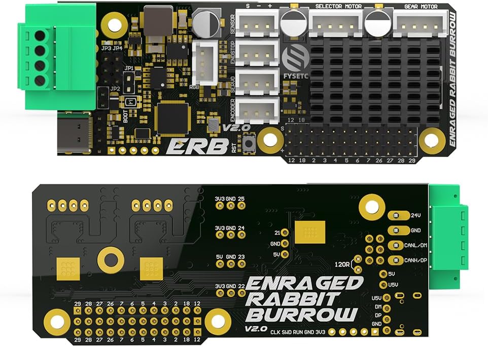 Irfora ERB V2.0 Mother Board Onboard TMC2209 Drivers with CANBUS and USB Interface Compatible with Voro ERCF V2.0 Enraged Carrot Feeder