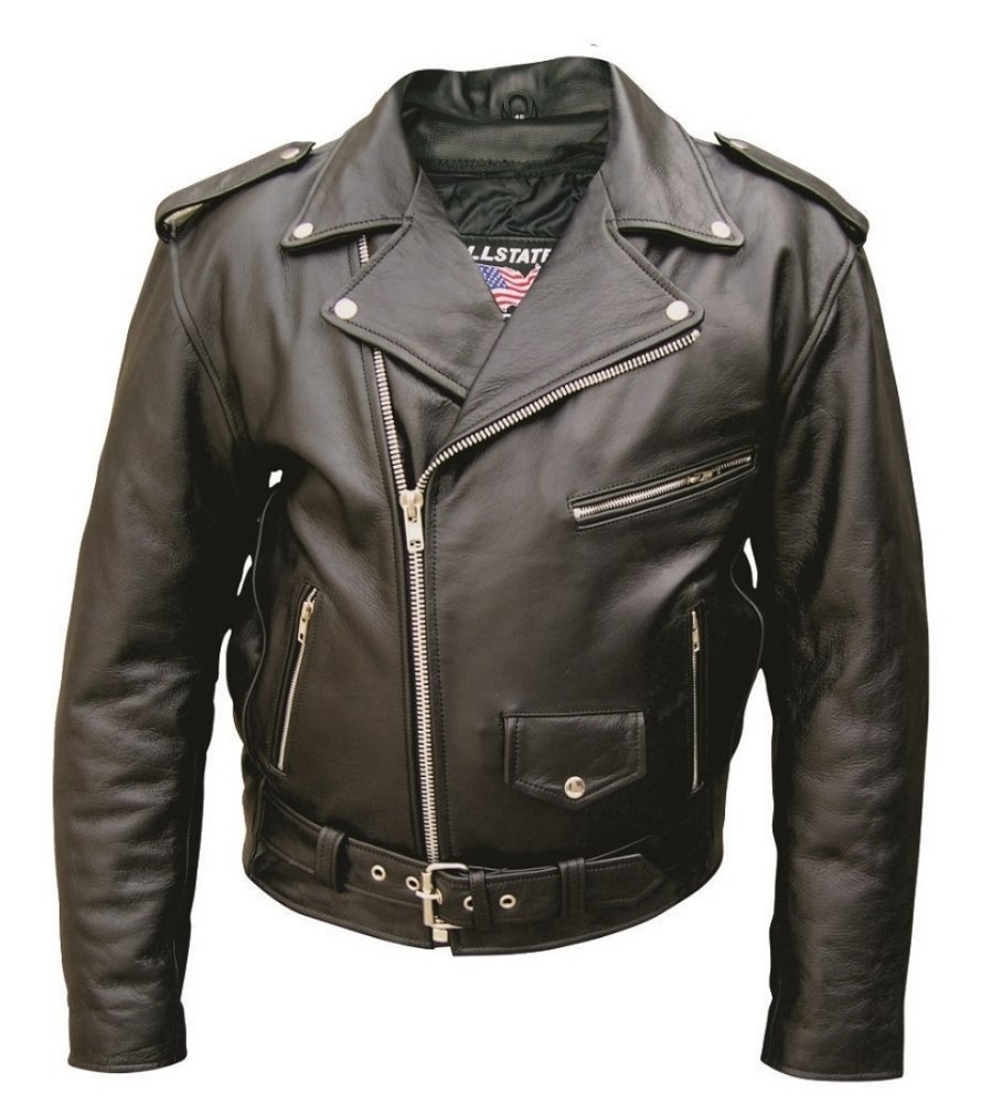 Allstate LeatherMen's AL2001 Basic M.C. Jacket