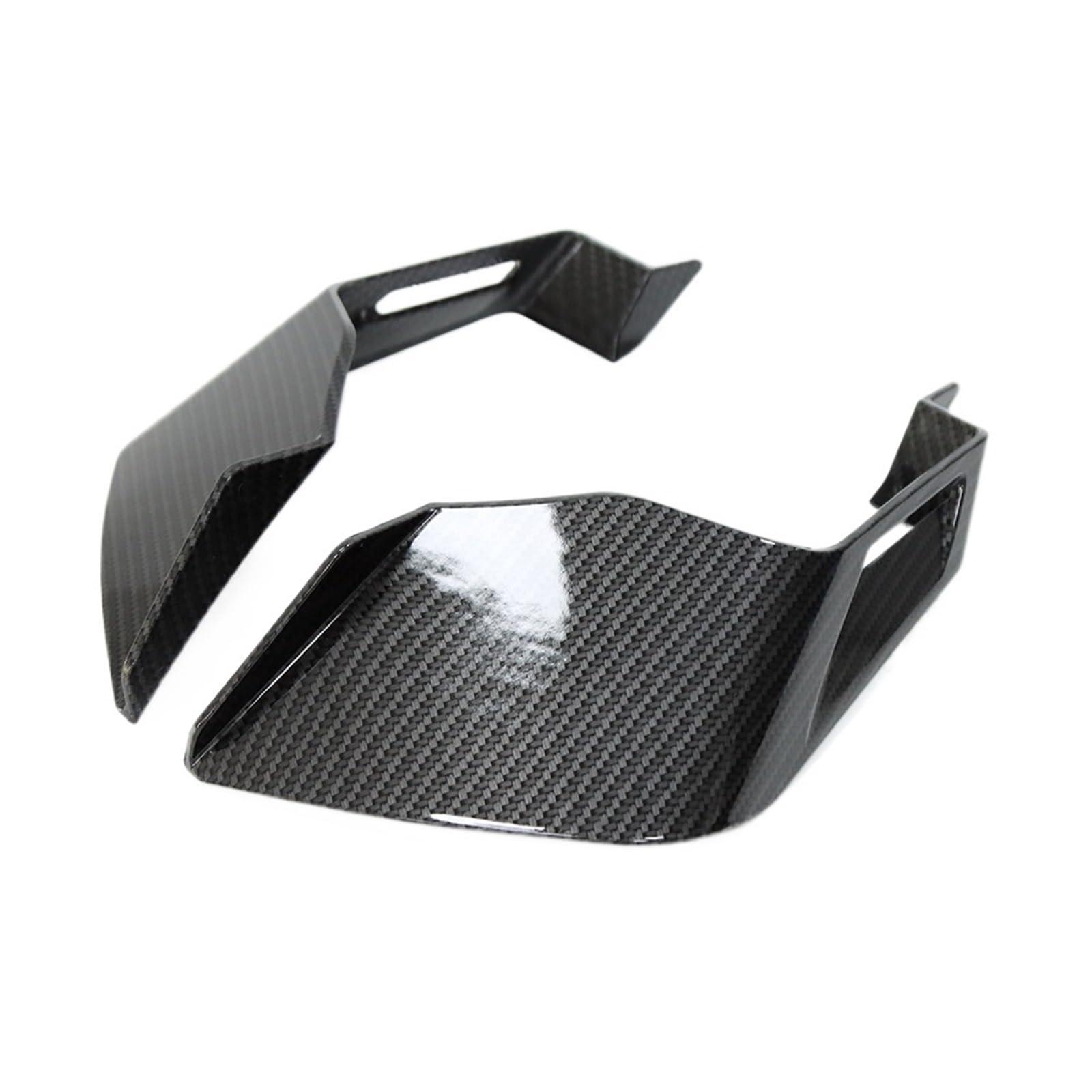 Front Bumper Splitter dachowy Pasuje do KAWASAKI ZX10R ZX-10R 2017 2018 2019 2020 2021 Zestaw części owiewki Stały winglet Aerodynamiczne skrzydła Spoiler