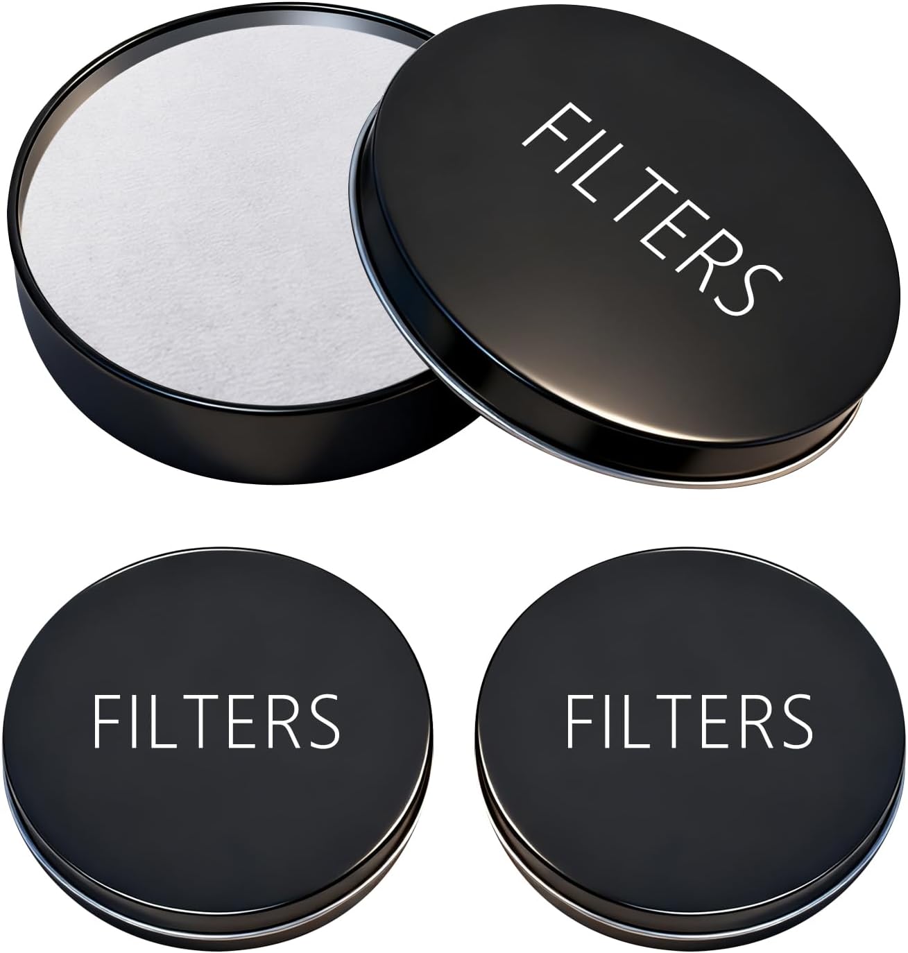 2 Pack Coffee Filter Tin Case, ONLY Fit For AeroPress Filter XL Size