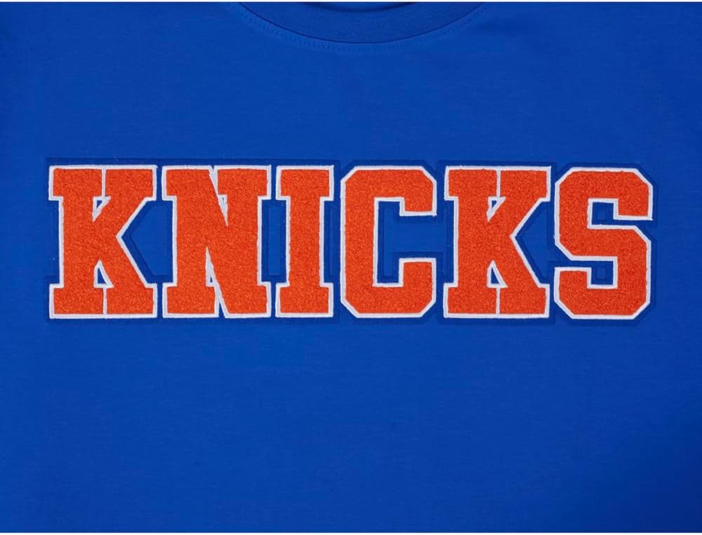 Pro Standard Mens NBA New York Knicks Jalen Brunson #11 Classic Player Short Sleeve Tee Royal Blue L - Image 5