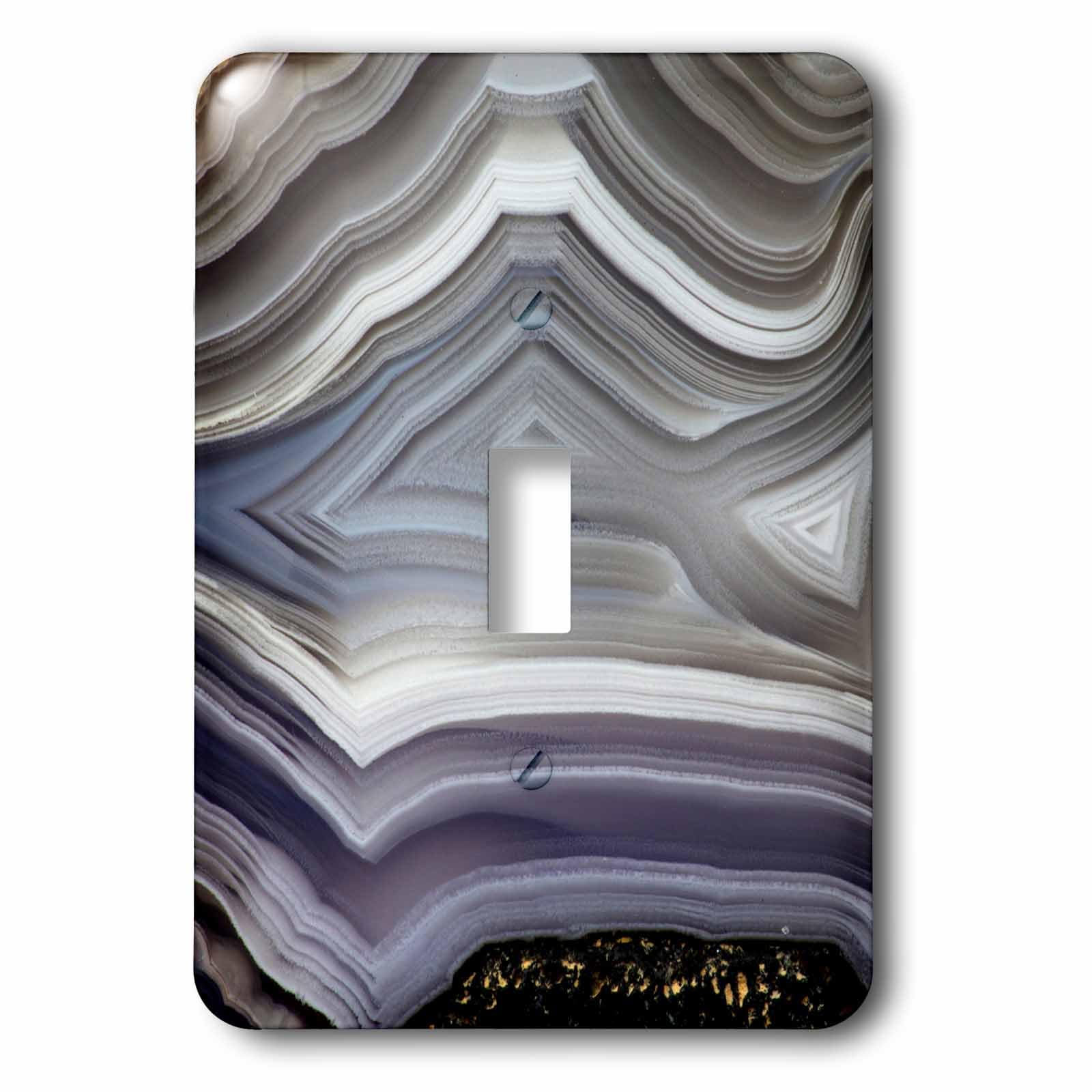 Interrupteur à bascule simple décoration pierre grise agate quartzsite lsp_229623_1