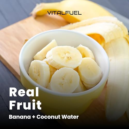 Miniatura 2 de Banana Energy Gel para correr, ciclismo y ejercicio, 12 paquetes de gel energético, 0.71 oz de carbohidratos de fruta real y potasio, 80 cales,