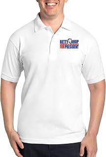 Betty Boop Cartoon Campaign Men's Golf Polo Shirt Pique Knit