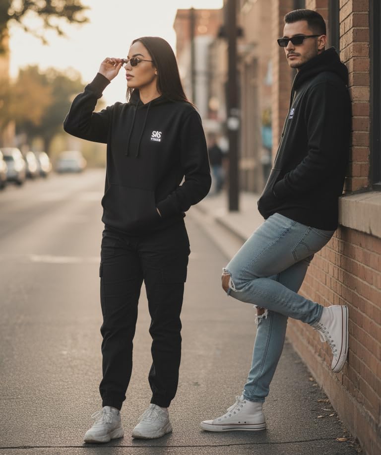 Hoodie - SAS Unisex Fleece Hoodie – Premium Pullover Sweatshirt for Men & Women, Soft Warm Cozy Classic Fit Streetwear Winter - Image 5