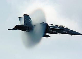 Iconic Arts Military Jet Breaking Sound Barrier Laminated Poster 18x24