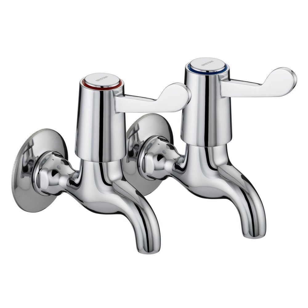 Bristan VAL BIB C 6 CD Value Lever Bib Kitchen Sink Taps with 6" (152mm) Levers, Chrome