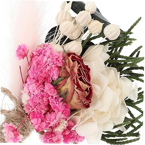 Boutonniere floral para novio de boda mini ramo seco miniatura 5