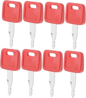 Ciieeo 8 Piezas Llave De Excavadora Llaves De Repuesto Para Maquinaria De Construcción Compatible Hr De Excavadora Color Rojo