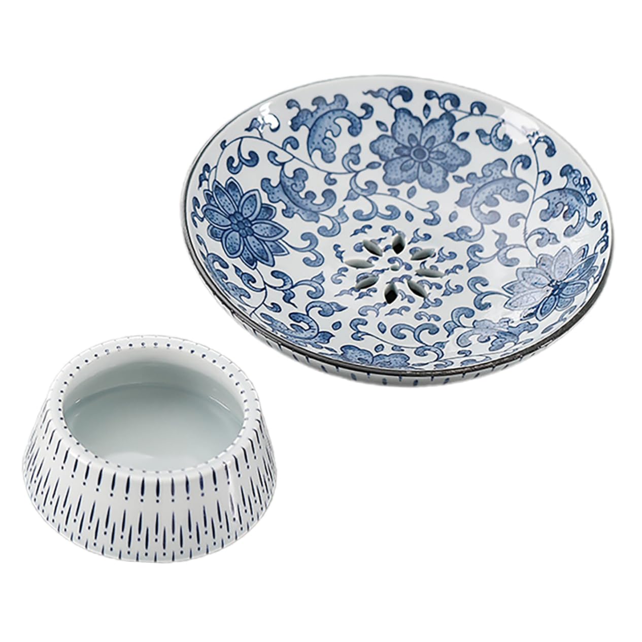 Porcelaine bleue et blanche assiette à fruits pour sublimer vos repas