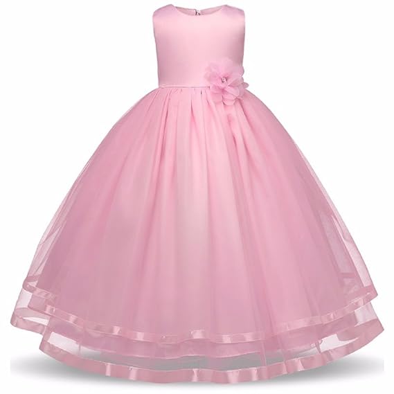 SOFYANA Girls Satin A-Line Maxi Dress