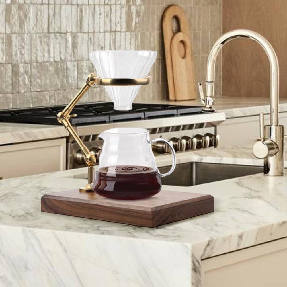 Soporte de madera para filtro, soporte de altura ajustable