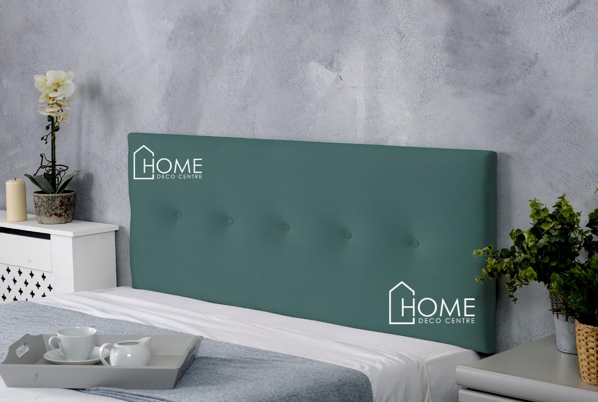 CROWNBEDS DIVAN HEADBOARD-PLUSH VELVET 20 INCHES HEIGHT SUPER PADDED IZABELLA HEADBOARDS FOR LUXURY BEDS