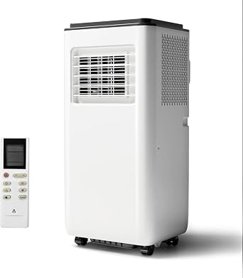 Garvee 8000 BTU Portable Air Conditioners, 3-in-1 Portable AC Unit with Remote Control, Cool, Dehumidifier & Fan Modes for Rooms up to 350 sq.ft, Sleep Mode, 24-Hour Timer & Window Kit