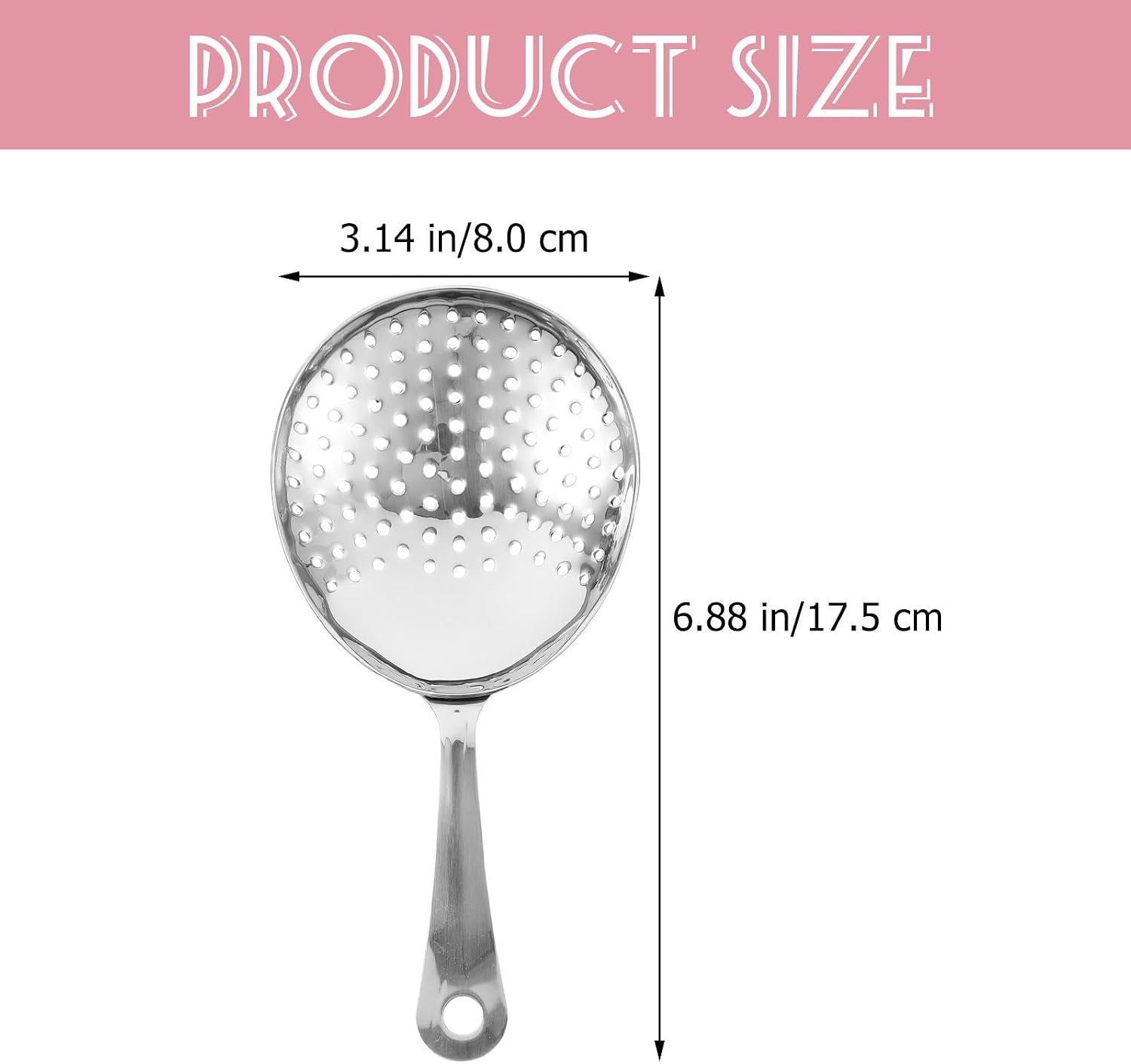 Stainless Steel Cocktail Strainer Precision Bar Filter for Bartenders