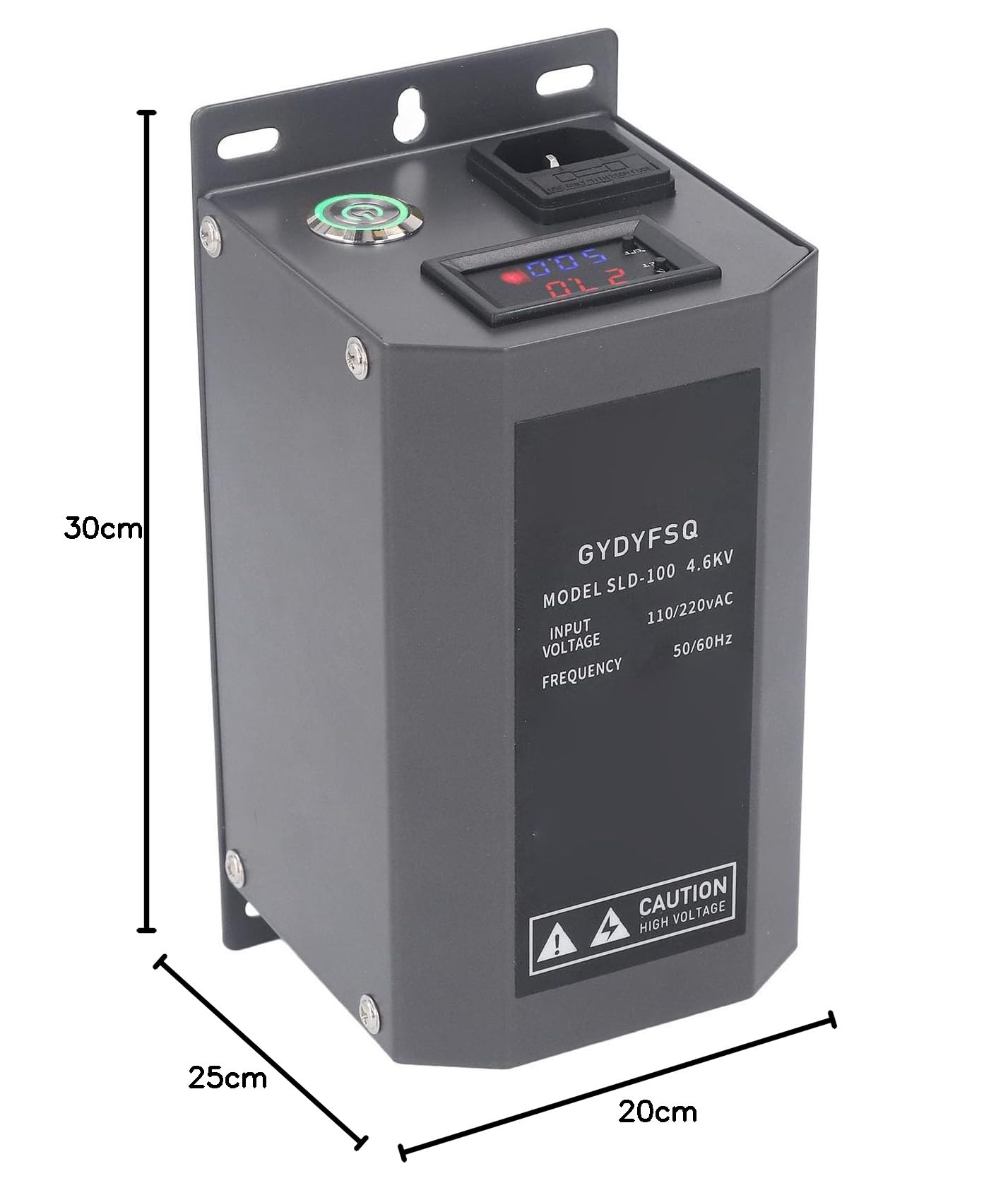 Pistola de Aire Antiestática, Ionizador Antiestático de 10 W con Fusible Incorporado y Fuente de Alimentación de Alto Voltaje de 4,6 KV, para Equipos de Pintura de (Enchufe europeo 220V)