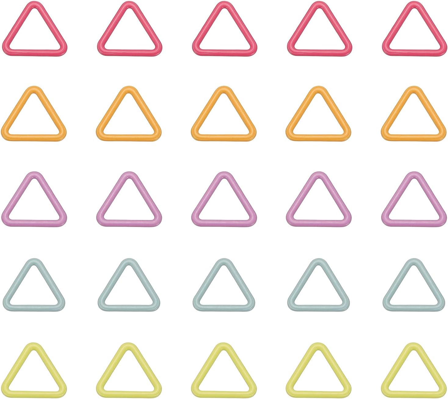 PATIKIL Crochet Stitch Markers, 20Pcs Knitting Markers Needle Pin Triangle Locking Stitch Marker for Sewing Crocheting DIY Craft, Multicolored