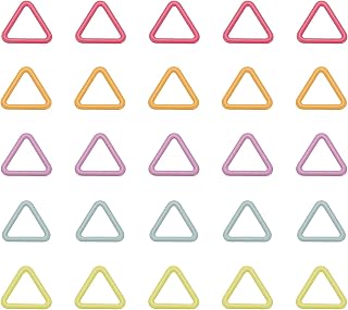 PATIKIL Crochet Stitch Markers, 20Pcs Knitting Markers Needle Pin Triangle Locking Stitch Marker for Sewing Crocheting DIY Craft, Multicolored