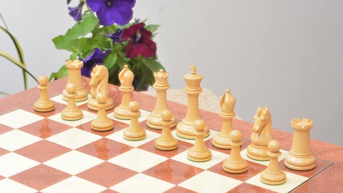 The Sinquefield Cup 2017 Reproduced Original Chess Pieces in Bud Rosewood & Boxwood - 3.75" King