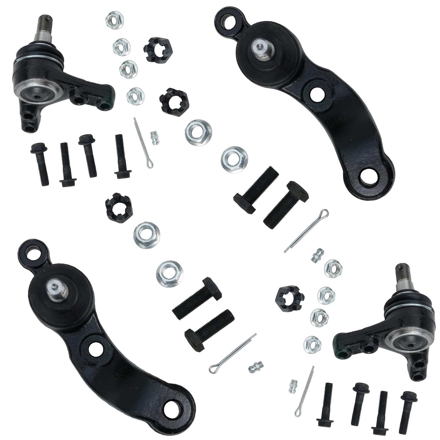 Detroit Axle - RWD Front 4pc Ball Joints for 1995-2004 Toyota Tacoma, 4 Upper and Lower Ball Joints 1996 1997 1998 1999 2000 2001 2002 2003 Replacement